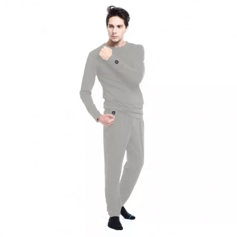 Dlhé spodky Glovii GP1GM sivá pánske dospelý 6 % elastan 94 % polyester