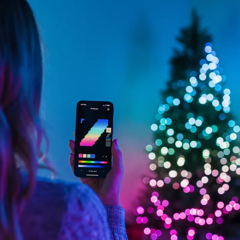 Twinkly Candies LED vianočné osvetlenie na stromček TWKP100RGB-T 6 m 100 perličkových svetiel