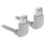 Sieťový kábel DeLOCK 83513 RJ-45 Cat6a 0,5 m sivý