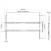 Nástenný držiak SBOX PLB-2264F-2 37–80 cm, nosnosť 45 kg, VESA 600x400