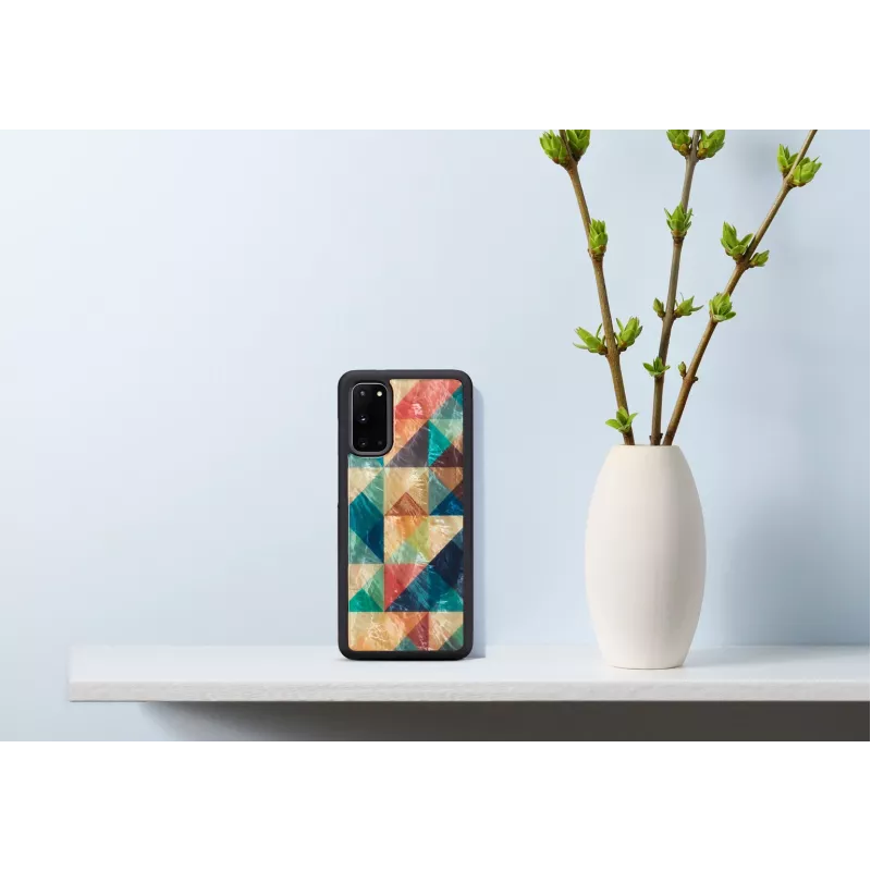 Ochranné puzdro iKins pre Samsung Galaxy S20 — Mosaic čierne