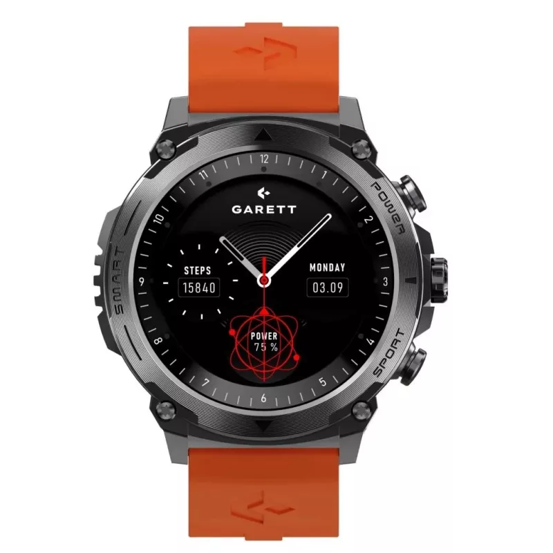 Smartwatch Garett Atom čierna Steel