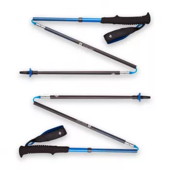 Trekingová palica Black Diamond Distance Carbon Z-Pole, karbónová tyč, skladacia Z-skladanie, 296 g, 44–130 cm