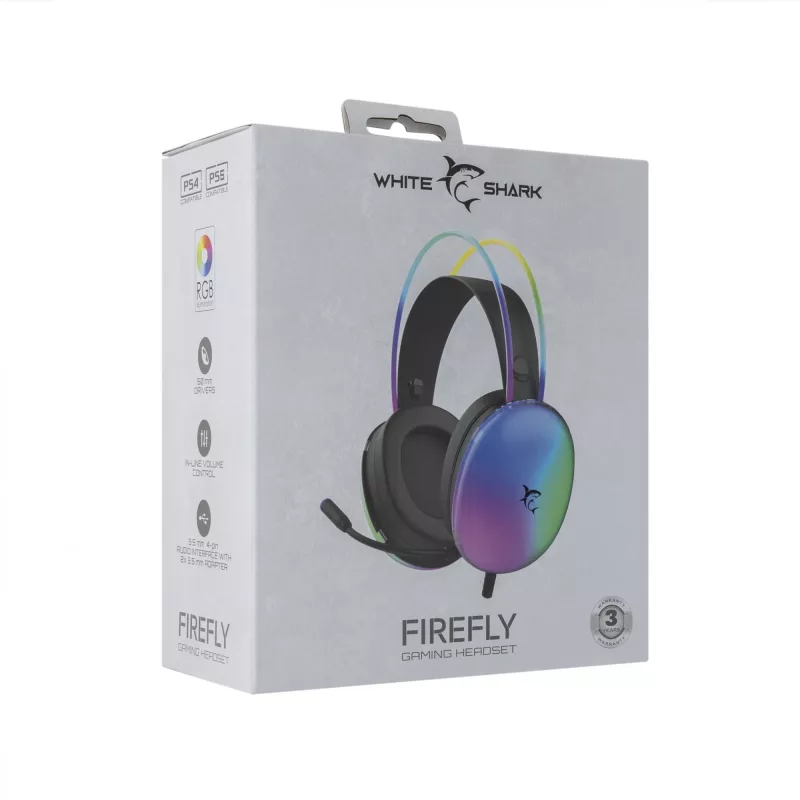Slúchadlá White Shark GH-2342 Firefly čierna