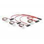 DeLOCK - Interný SAS kábel (Serial Attached SCSI) - 4-Lane - 36-pin 4i Mini MultiLane - Interné napájanie, 4-pin, Interné SAS, 29-pin (SFF-8482) - 50 cm (83059)