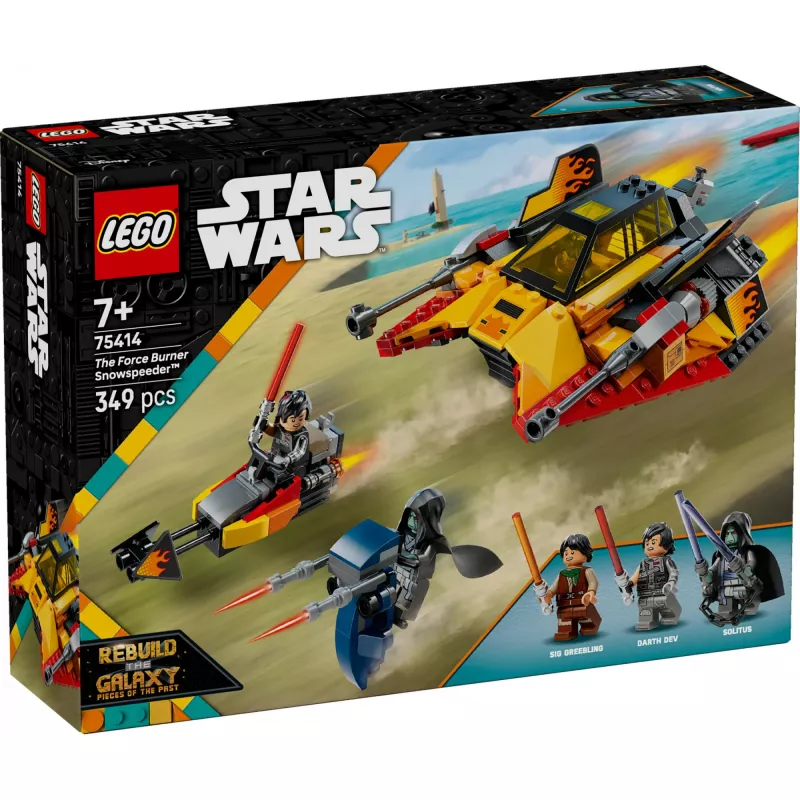 LEGO Star Wars Flame Speeder 75414 snežná sada – 349 dielov, 3 minifigúrky, vek 7+