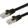 Value 21.99.0974 Ethernet patch kábel čierny