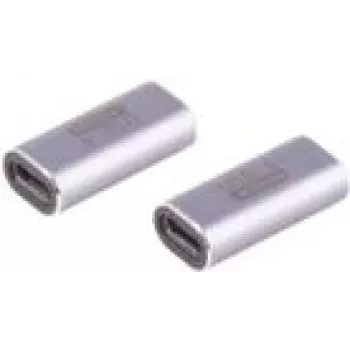 USB-C gender changer ShiverPeaks BS14-05038 USB-C na USB-C sivý