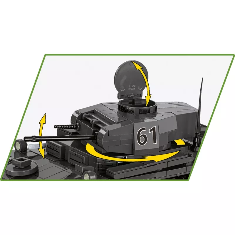 Stavebnica Cobi Panzerkampfwagen II Ausf. F – 813 dielov, čierna, vek 9+