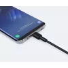 AUKEY CB-CD30 kábel USB-A na USB-C 0,9 m, nylonový oplet, 60W PD, 3A, čierny