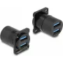 DeLOCK D-Type modul USB 5 Gbit/s Type-A 2 x konektor samica na 2 x konektor samica