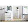 Komoda Top e Shop K3 BIEL, 3 zásuvky, biela, drevotrieska, 700×430×780 mm