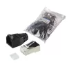 Káblový spoj RJ45 LogiLink MP0022 čierny priehľadný