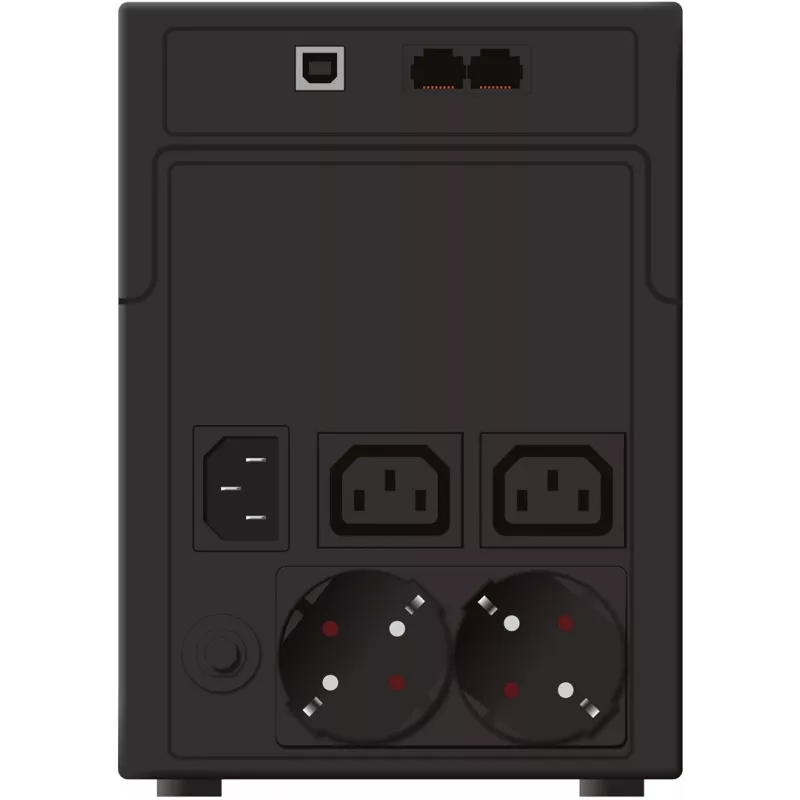 PowerWalker VI 1200 SHL UPS line-interactive 1200 VA (1,2 kVA), 600 W, 4 zásuvky (2x Schuko, 2x IEC C13), USB, LCD, čierny