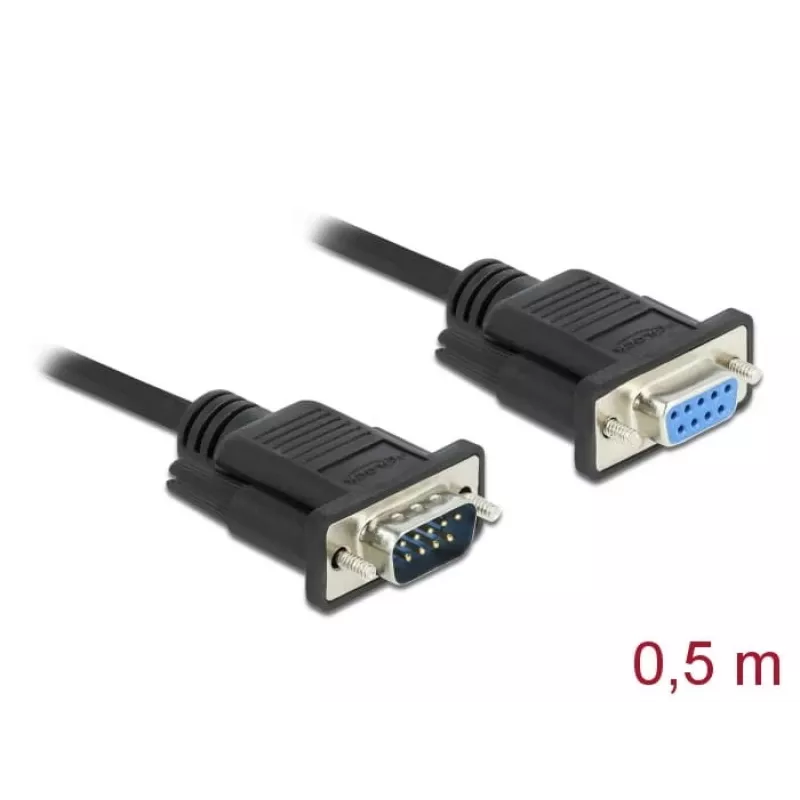 Sériový kábel DeLOCK 86613 čierny 0,5 m RS-232