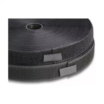 DeLOCK Heavy-duty suchý zips 25 m x 25 mm čierny