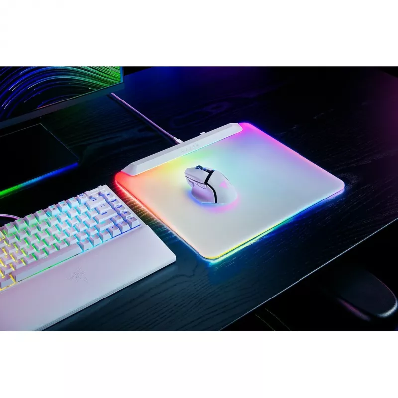 Razer Firefly V2 Pro - podložka pod myš - plne podsvietená RGB, herná - biela (RZ02-04920200-R3M1)