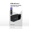 Qoltec 52382 GaN POWER PRO nabíjačka | 1xUSB Type C | 1xUSB A | 100W | 5-20V | 1.5-5A | PD | čierna