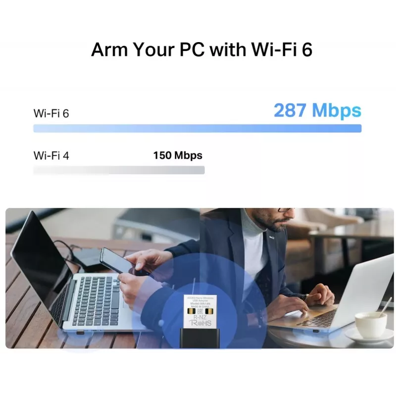 Mercusys MA14N AX3000 Nano Wi-Fi USB adaptér, až 287 Mb/s