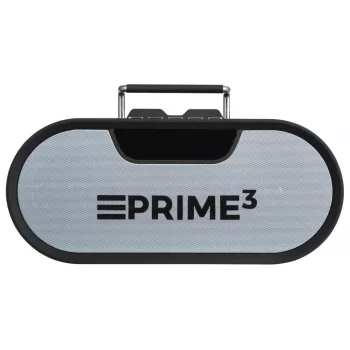Prenosné rádio PRIME3 APR81 — FM, 12 W RMS, MicroSD, 3600 mAh batéria, sivá