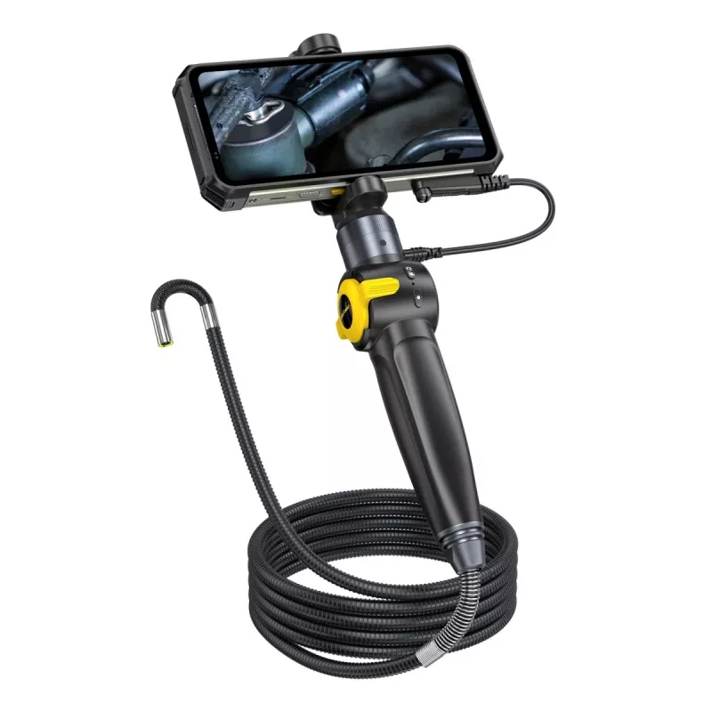Ulefone uSmart E03 UF-EC03 endoskopická kamera, 1280x720 HD, sonda ovládateľná o 180° v dvoch smeroch, 6 LED, IP67, 1 m polotuhý kábel