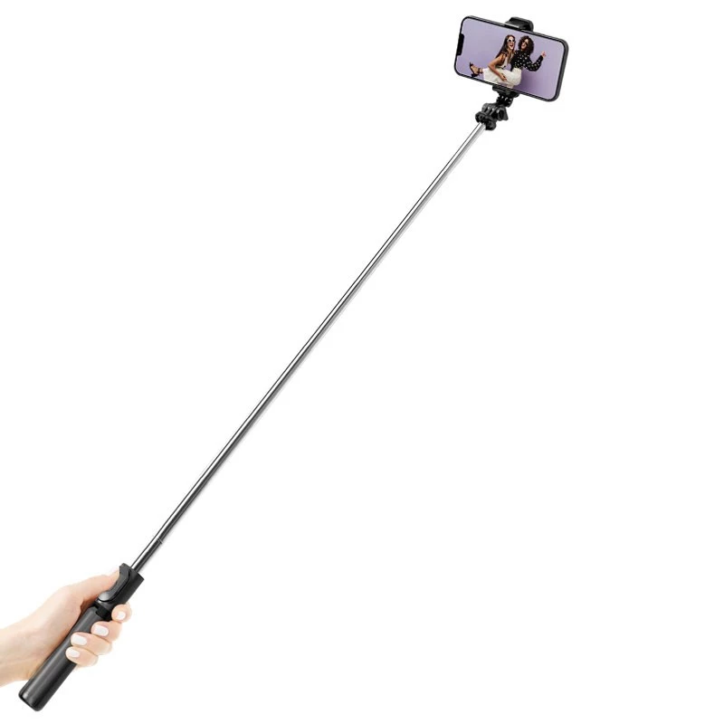 SelfieGo kompaktný selfie stick Bluetooth statív (20-101 cm) Crong CRGSGL1B