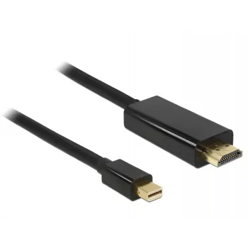 Video kábel adaptér DeLOCK 83698 Mini DisplayPort na HDMI 1 m čierny