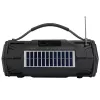 Tracer Explorer TRAGLO47616 prenosný Bluetooth reproduktor, TWS, Bluetooth 5.3, 15 W RMS, rádio FM, baterka, solárny panel, powerbanka 1800 mAh, microSD, čierny