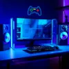 Drôtový USB gamepad MANTA SNL55MT s neónovými svetlami