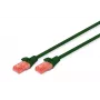 Sieťový kábel Digitus CAT 6 U/UTP RJ-45 Cat6 2m zelený