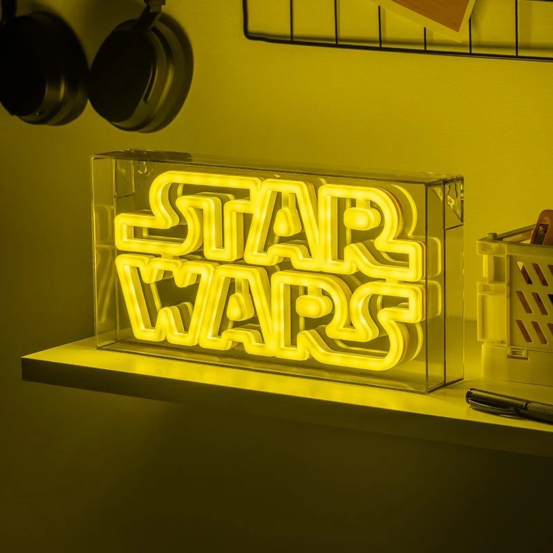 LED neónové svetlo Paladone Star Wars Design PP13123SW — dekoratívna LED tabuľa na stenu alebo policu