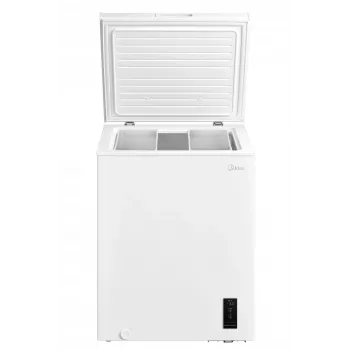 Midea mraznička | MDRC207FEE01 | energetická trieda E | truhlica | voľne stojaca | výška 85 cm | celkový úžitkový objem 142 L | biela