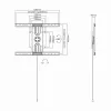 Sbox PLB-1246F pevný držiak na plochý TV 37-70 50kg