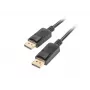 DisplayPort kábel LANBERG CA-DPDP-10CC-0005-BK 0,5 m, DisplayPort–DisplayPort, čierny