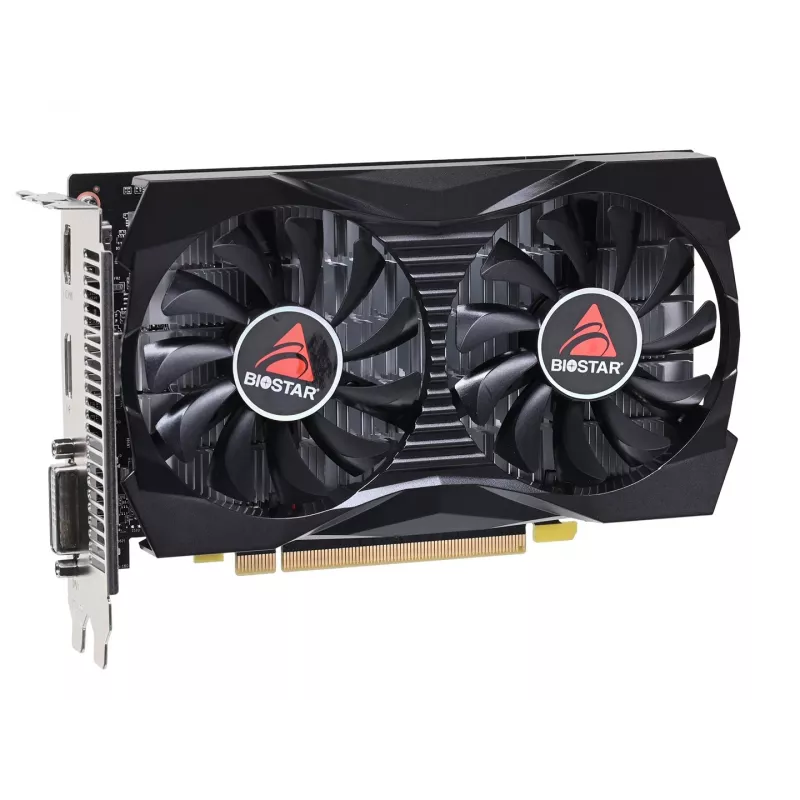 Grafická karta BIOSTAR GeForce GTX 1050 VN1055XF41, 4 GB GDDR5, 128-bitová, PCIe 3.0, 1354 MHz, 2 ventilátory, DVI-D/HDMI/DisplayPort, čierna