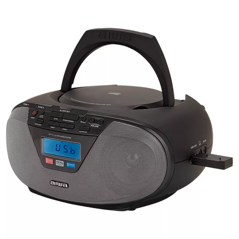 Audio mikrosystém Aiwa BBTU-400BK, CD/MP3/FM-PLL/BT prehrávač (čierny)