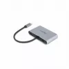 DICOTA D32064 dokovacia stanica pre mobilné zariadenia Tablet/Smartphone/Laptop strieborná