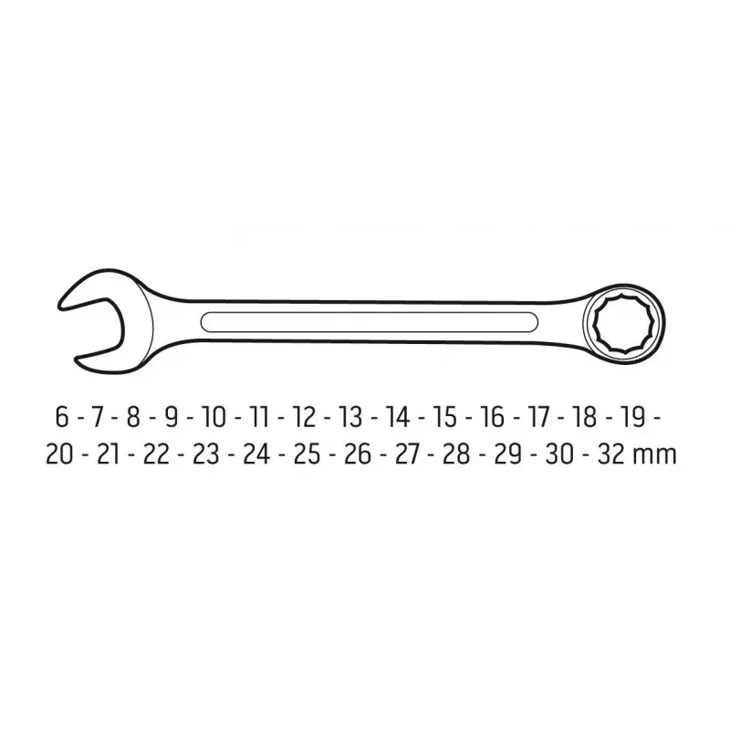 Neo Tools kľúče 6-32 mm, 26-dielna sada