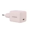 Napájací zdroj UGREEN X512 20W USB-C PD rýchle nabíjanie, ružový, vstup 100–240V, 1× USB-C