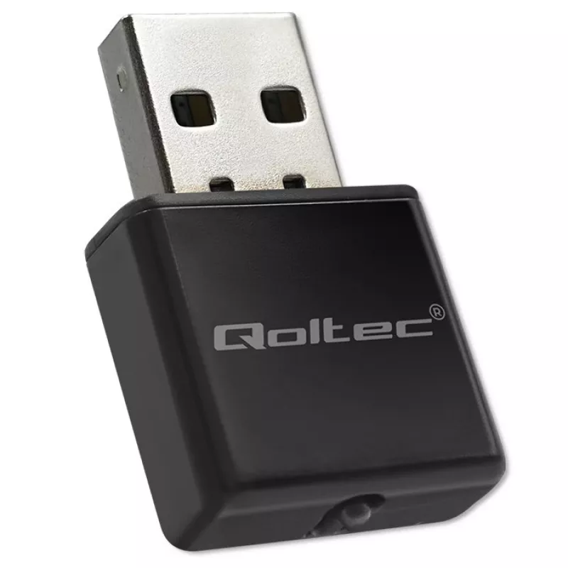 Wi‑Fi USB adaptér QOLTEC NANO 56986 — Mini-N, USB 2.0, 802.11n