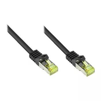 Good Connections patch kábel s Cat.7 surovým káblom čierny 0,15 m