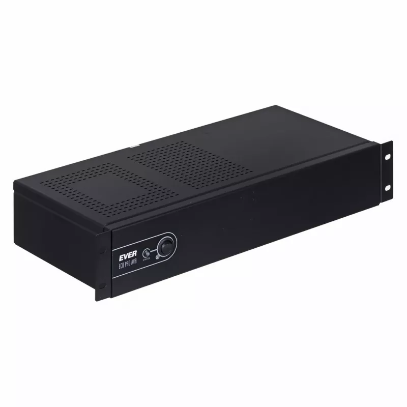 EVER ECO Pro 1000 AVR CDS 19-palcový 2U rackový line-interactive UPS, 1000 VA / 650 W