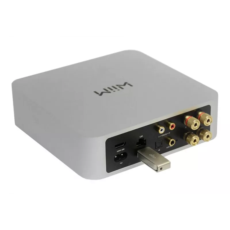WiiM Amp tmavosivý – stereo streamingový zosilňovač