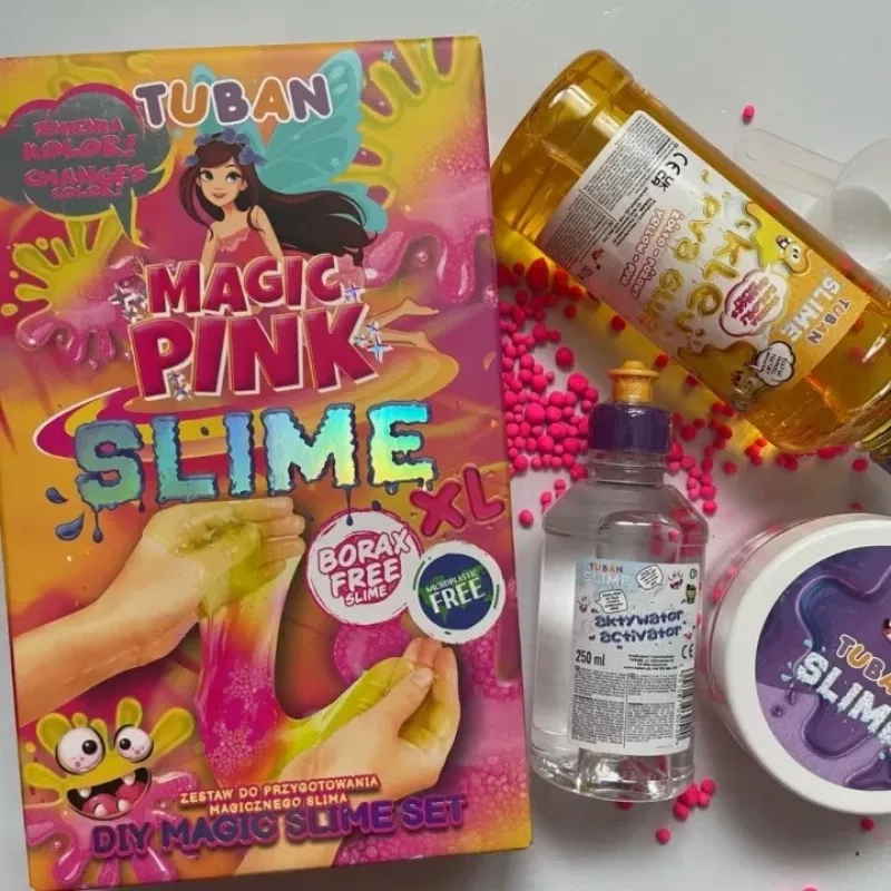 Slime DIY sada TUBAN TU3569 — Magic Pink XL, netoxická, bezpečná pre deti