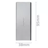 Hliníkové puzdro QOLTEC 51833 pre M.2 SSD, SATA na USB 3.0, podporuje až do 2 TB