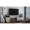 Cama TV skrinka SIGMA1 180 dub Sonoma/biela lesklá