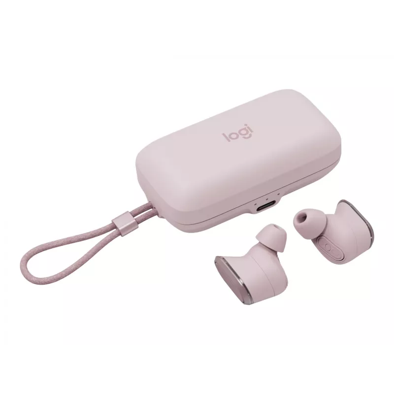 Logitech Zone True Wireless, in-ear slúchadlá, ANC, ružová, pink, in-ear, Bluetooth, 985-001090