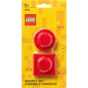Sada magnetov od Room Copenhagen, model 40101730 (červená) – dekoratívne magnety v štýle LEGO