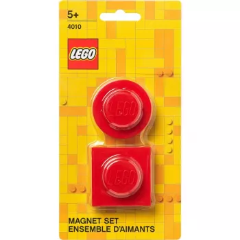 Sada magnetov od Room Copenhagen, model 40101730 (červená) – dekoratívne magnety v štýle LEGO