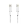 Belkin BOOST CHARGE - USB kábel - 24-pin USB-C (M) na 24-pin USB-C (M) - USB 2.0 - 2 m - biely